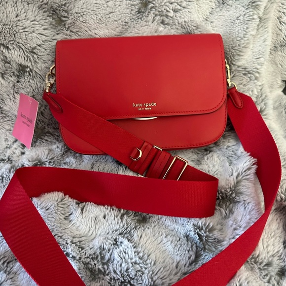 kate spade Handbags - Kate Spade New York – Leila Medium Flap Crossbody (Red)